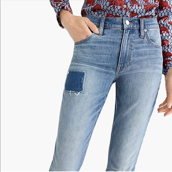 SALE🏷J Crew Slim Boyfriend Jean Patch Distressing - Picture 8 of 8